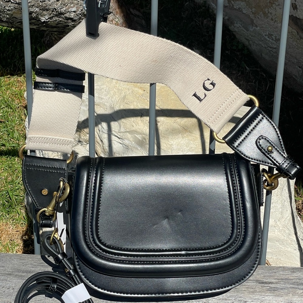 Zara NWT Black Crossbody Bag includes 2 detachable straps